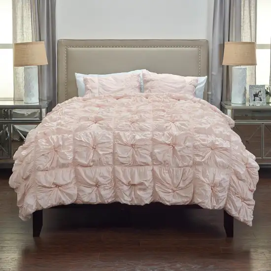 Pink Queen Cotton Blend Washable Polyester Down Alternative Comforter Set Photo 4