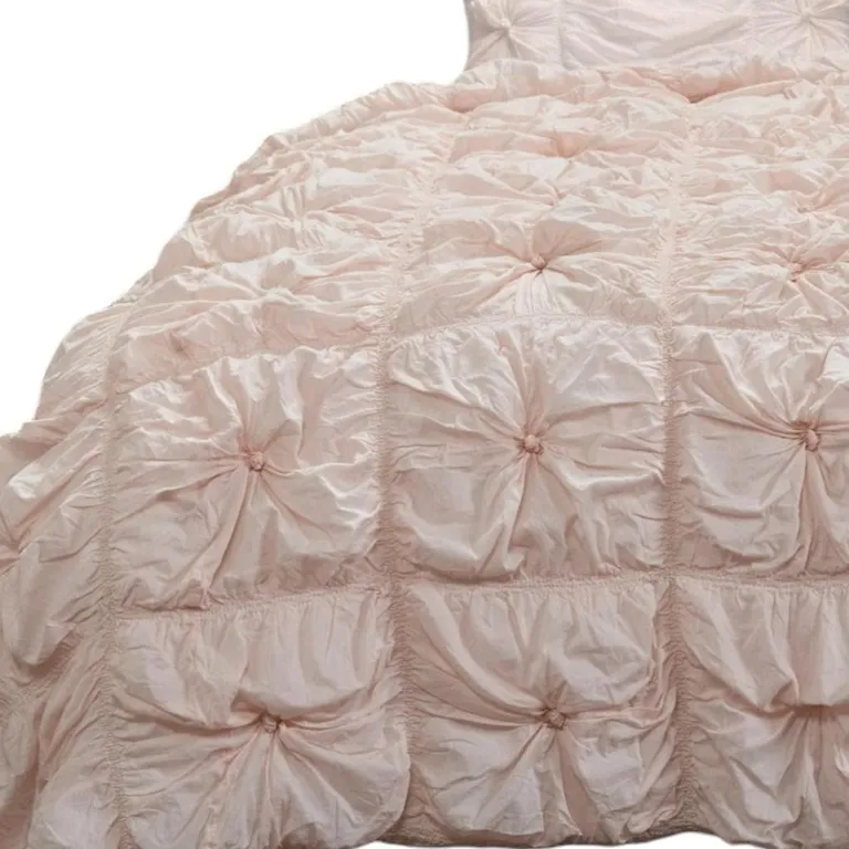 Pink Queen Cotton Blend Washable Polyester Down Alternative Comforter Set Photo 3