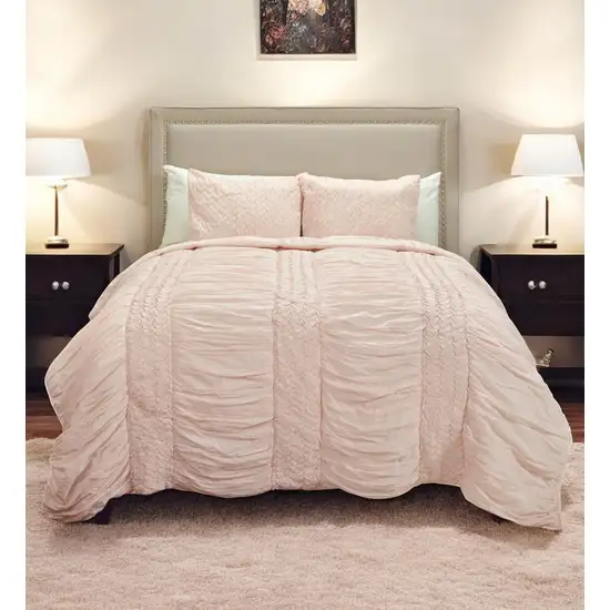 Pink Queen 100% Cotton 300 Thread Count Machine Washable Down Alternative Comforter Photo 1