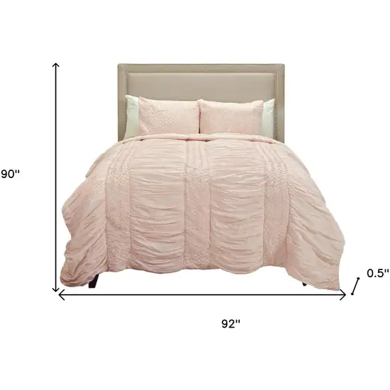 Pink Queen 100% Cotton 300 Thread Count Machine Washable Down Alternative Comforter Photo 5