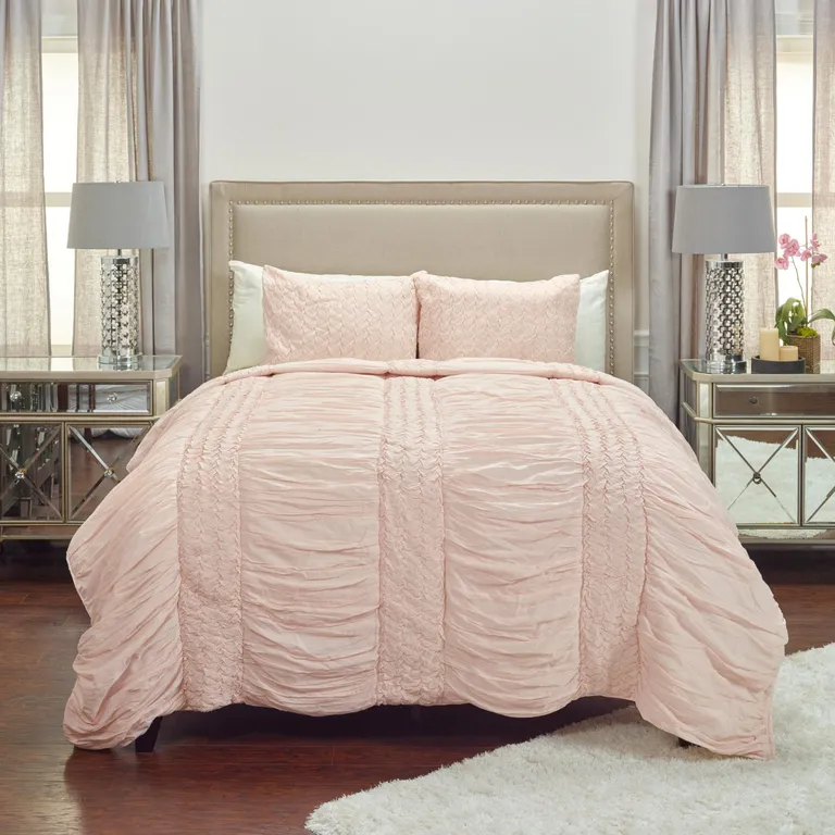 Twin 100% Cotton 300 Thread Count Machine Washable Down Alternative Comforter Photo 1