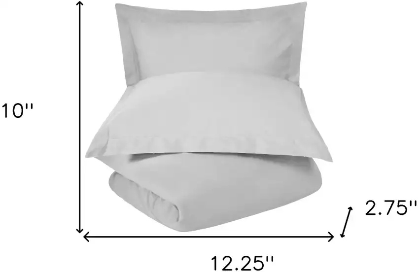 Platinum King 100% Cotton 300 Thread Count Washable Duvet Cover Set Photo 7