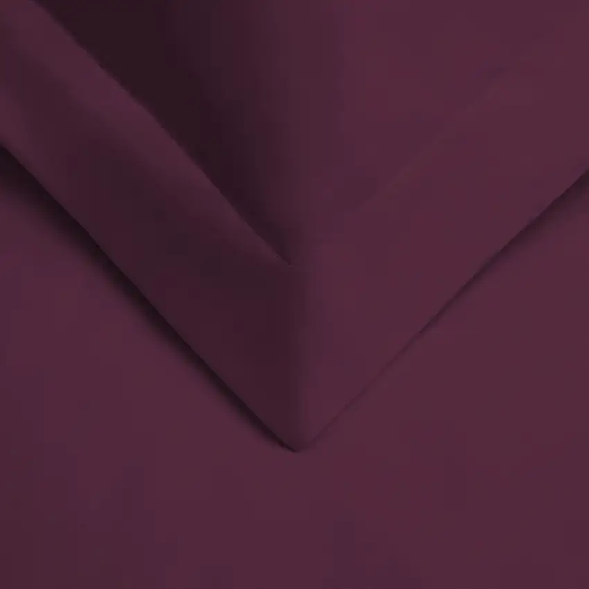 Plum  Cotton Blend 400 Thread Count Washable Duvet Cover Set Photo 3