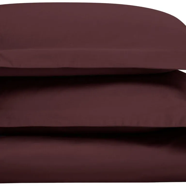 Plum King Cotton Blend Washable Duvet Cover Set Photo 1