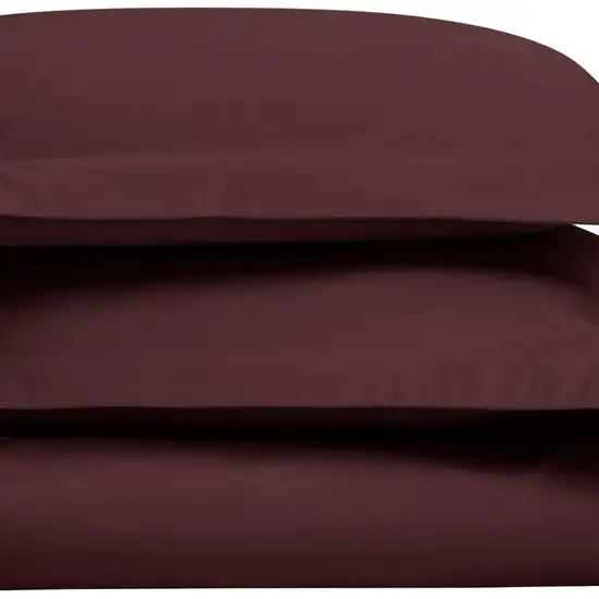 Plum King Cotton Blend Washable Duvet Cover Set Photo 1