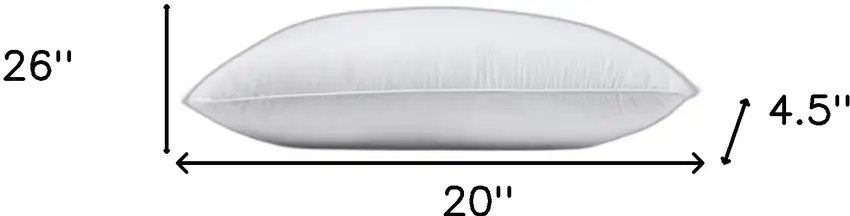 Premium Lux Siberian Down Standard Size Medium Pillow Photo 8