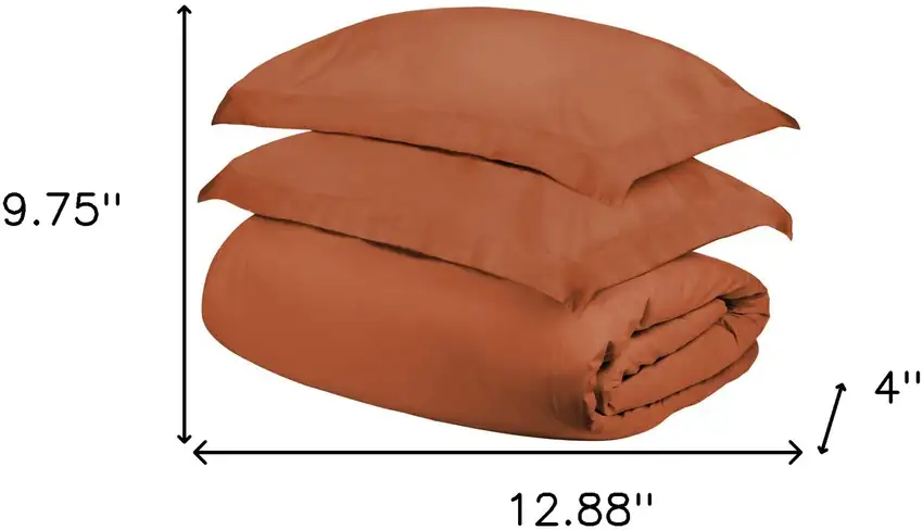 Pumpkin King Cotton Blend 300 Thread Count Washable Duvet Cover Set Photo 5