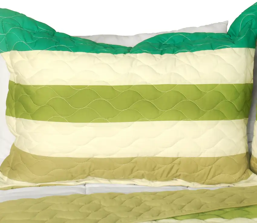 Pure Voice -  3PC Patchwork Quilt Set (Full/Queen Size) Photo 2