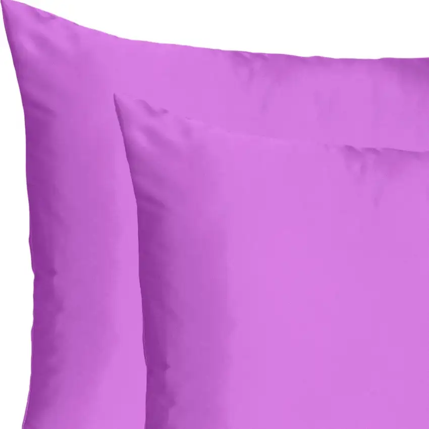 Purple Merlot Dreamy Set Of 2 Silky Satin Queen Pillowcases Photo 6