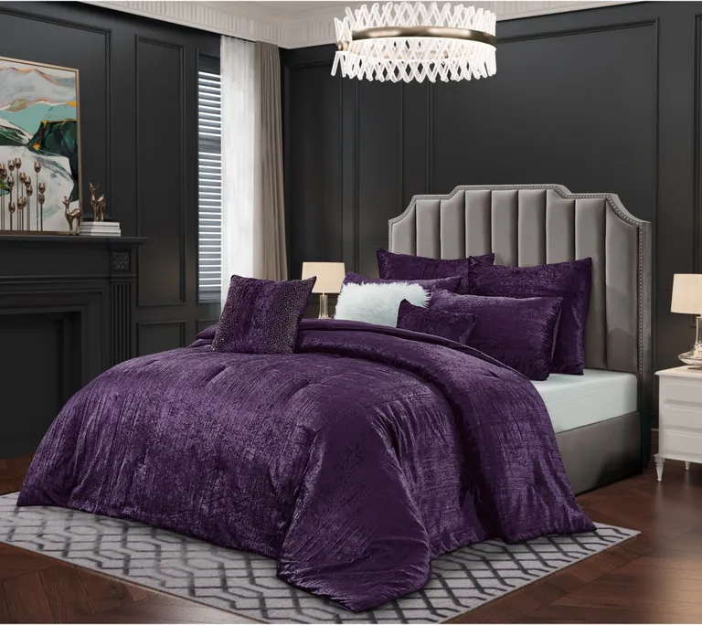 Queen Polyester 220 Thread Count Washable Down Comforter Set Photo 5