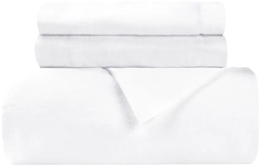 White Queen Cotton Blend 0 Thread Count Washable Duvet Cover Set Photo 2