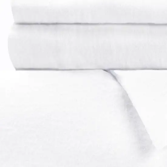 White Queen Cotton Blend 0 Thread Count Washable Duvet Cover Set Photo 3