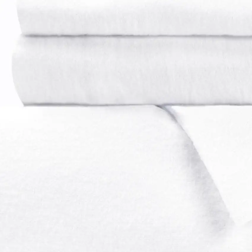 White Queen Cotton Blend 0 Thread Count Washable Duvet Cover Set Photo 3