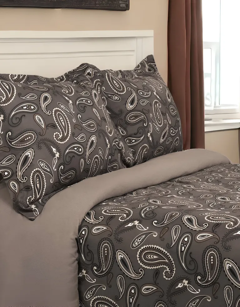 Queen Cotton Blend Washable Duvet Cover Set Photo 5