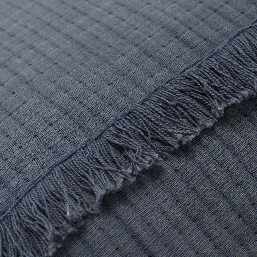 Indigo Checkered Queen Quilt Photo 3