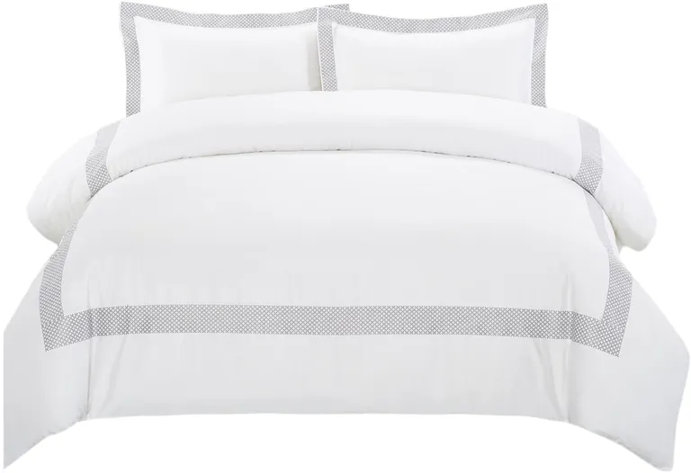 Queen 100% Cotton 200 Thread Count Washable Duvet Cover Set Photo 5