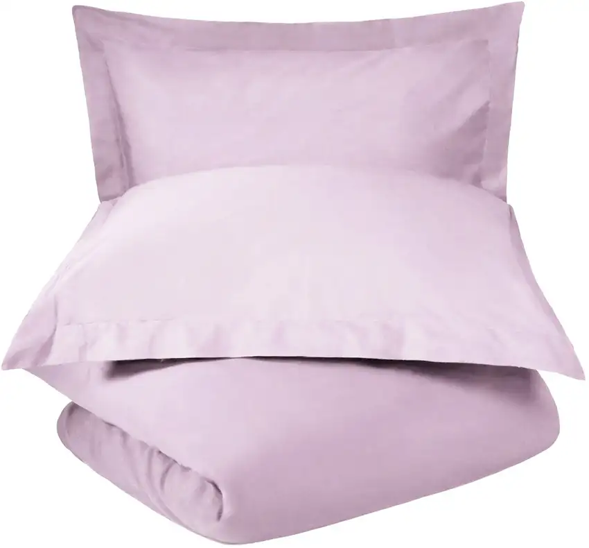Lilac Queen 100% Cotton 300 Thread Count Washable Duvet Cover Set Photo 2