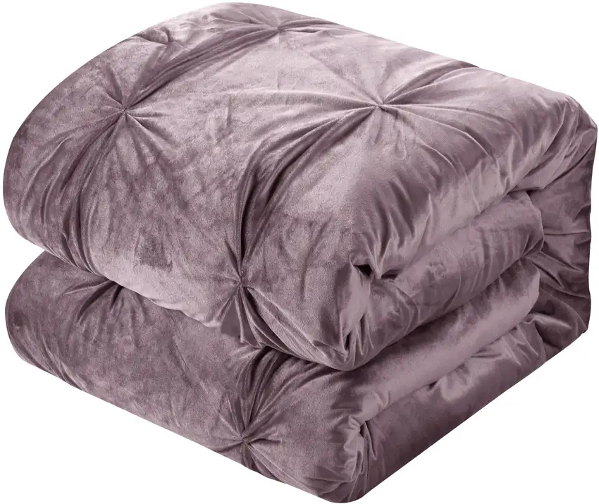 Blush Queen Polyester 130 Thread Count Washable Down Comforter Set Photo 6