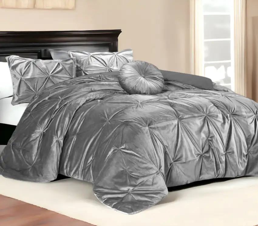 Silver Queen Polyester 130 Thread Count Washable Down Comforter Set Photo 1