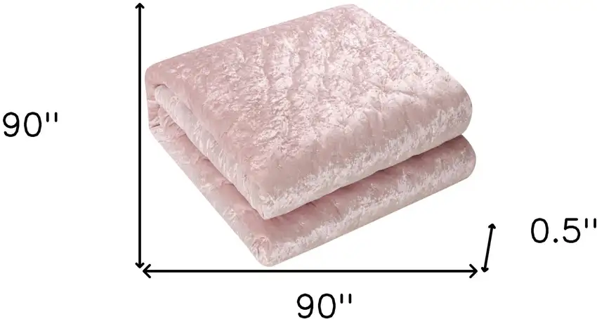 Blush Queen Polyester 220 Thread Count Washable Down Comforter Set Photo 8