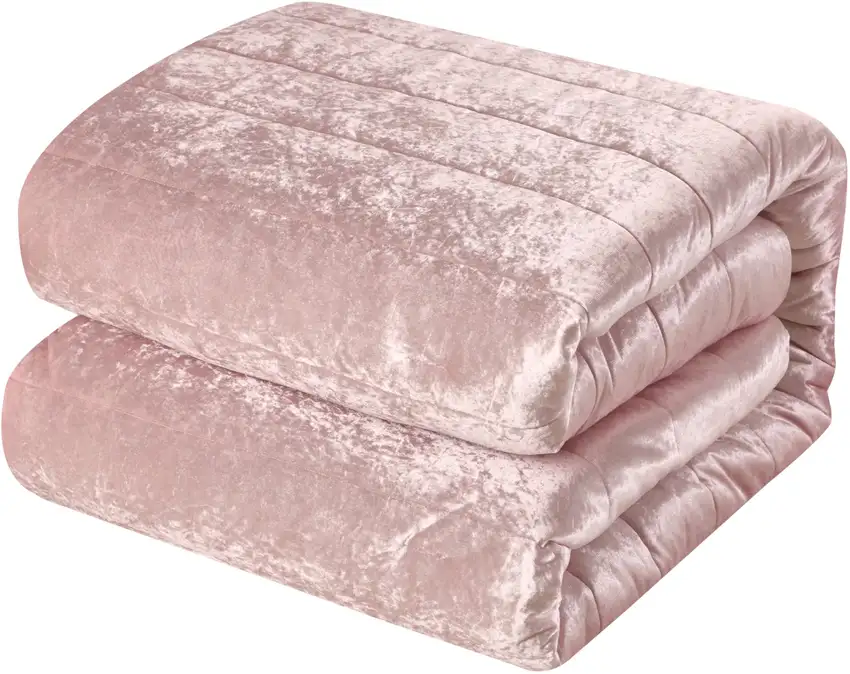 Blush Queen Polyester 180 Thread Count Washable Down Comforter Set Photo 5