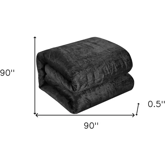 Black Queen Polyester 180 Thread Count Washable Down Comforter Set Photo 8