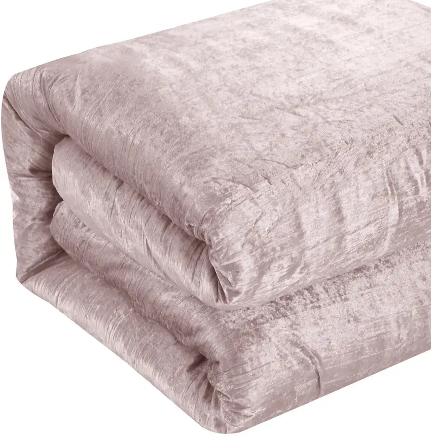 Blush Queen Polyester 220 Thread Count Washable Down Comforter Set Photo 7