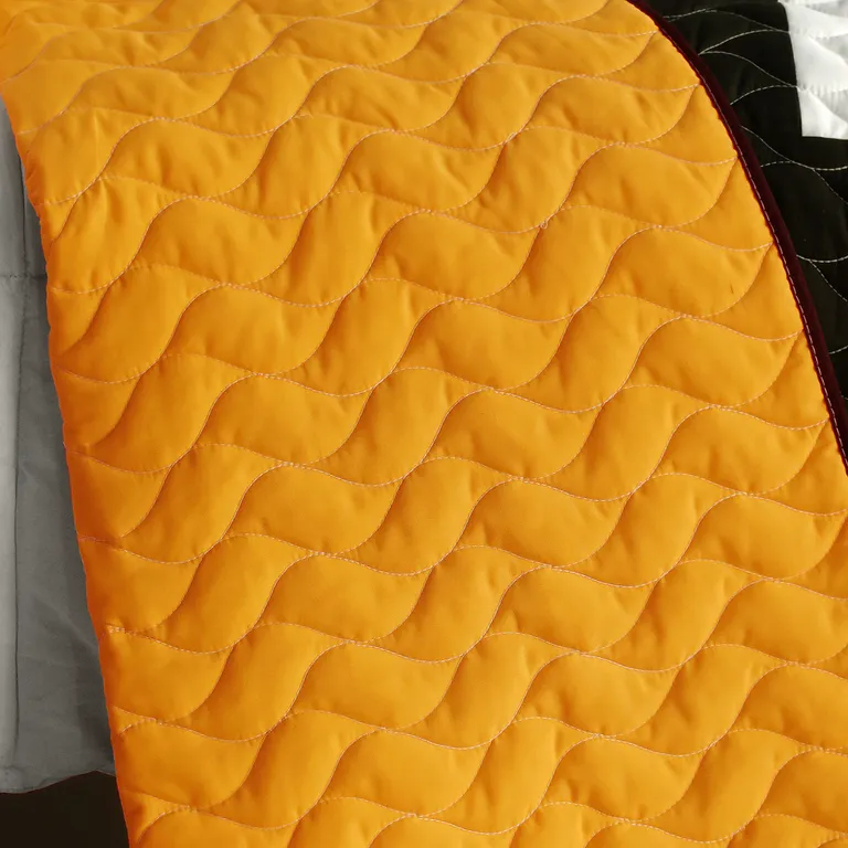 Ray of Light - 3PC Vermicelli - Quilted Patchwork Quilt Set (Full/Queen Size) Photo 3