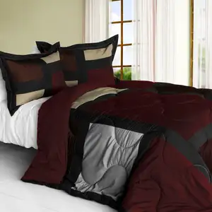Photo of Retro Classic - Quilted Patchwork Down Alternative Comforter Set (Twin Size)