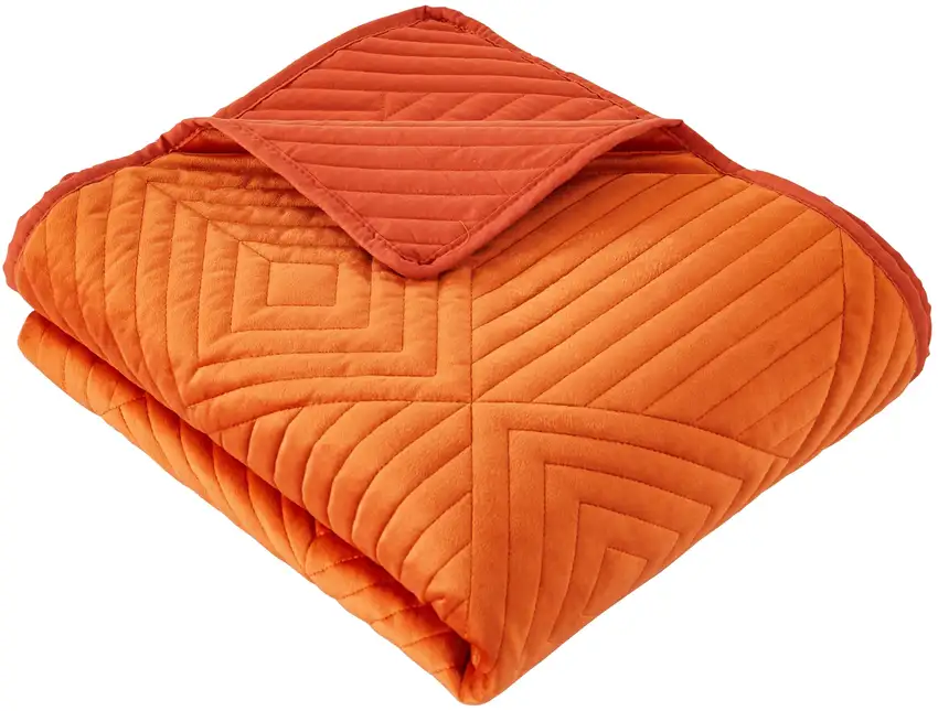 Rio 60 Inch Throw Blanket, Diamond Stitch Quilting, Dutch Velvet Photo 2