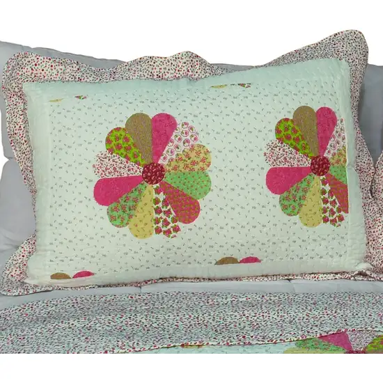 Round Midnight -  Cotton 3PC Vermicelli-Quilted Patchwork Quilt Set (Full/Queen Size) Photo 1