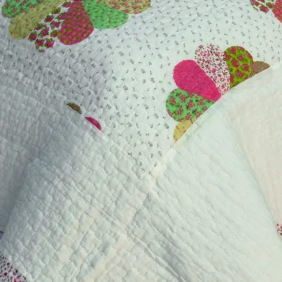 Round Midnight -  Cotton 3PC Vermicelli-Quilted Patchwork Quilt Set (Full/Queen Size) Photo 3