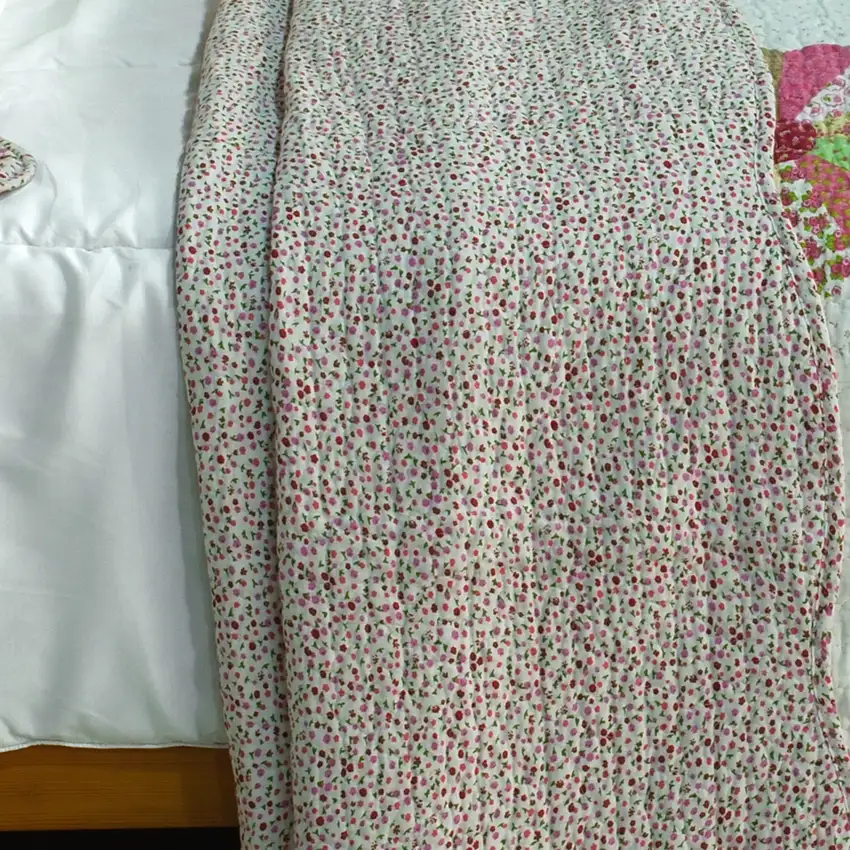 Round Midnight -  Cotton 3PC Vermicelli-Quilted Patchwork Quilt Set (Full/Queen Size) Photo 2