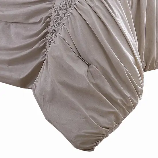 Rue 8 Piece King Size Comforter Set, Microfiber, Pleated Design Photo 4