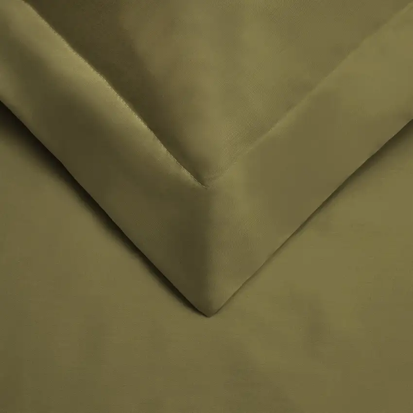 Sage  Cotton Blend 400 Thread Count Washable Duvet Cover Set Photo 3