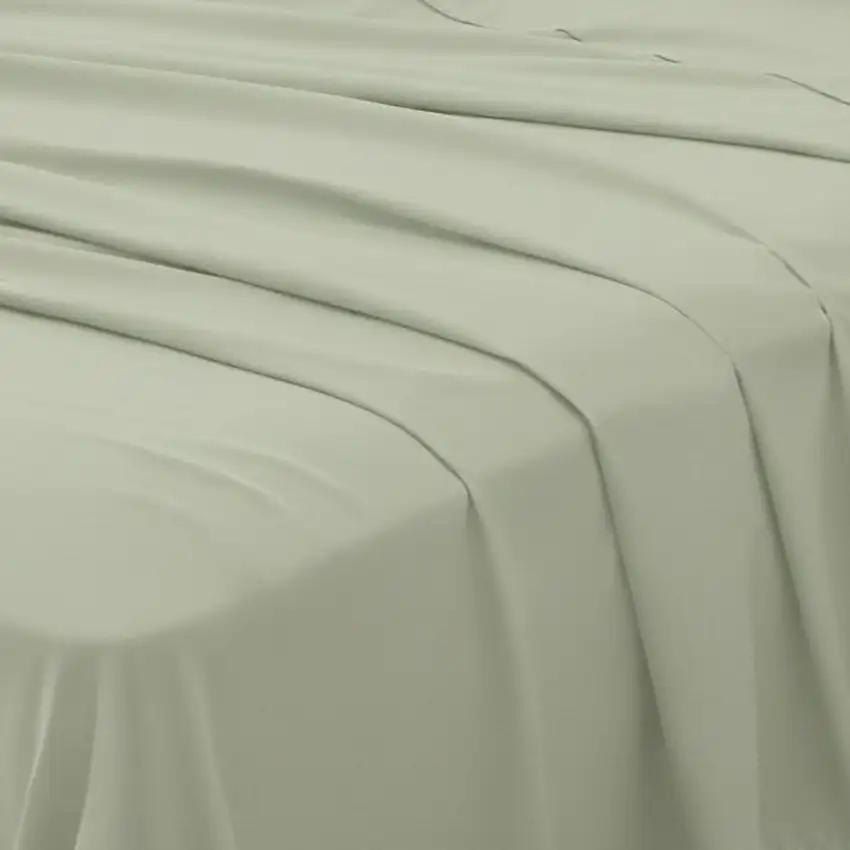 Sage Cotton King Pillowcases Photo 6