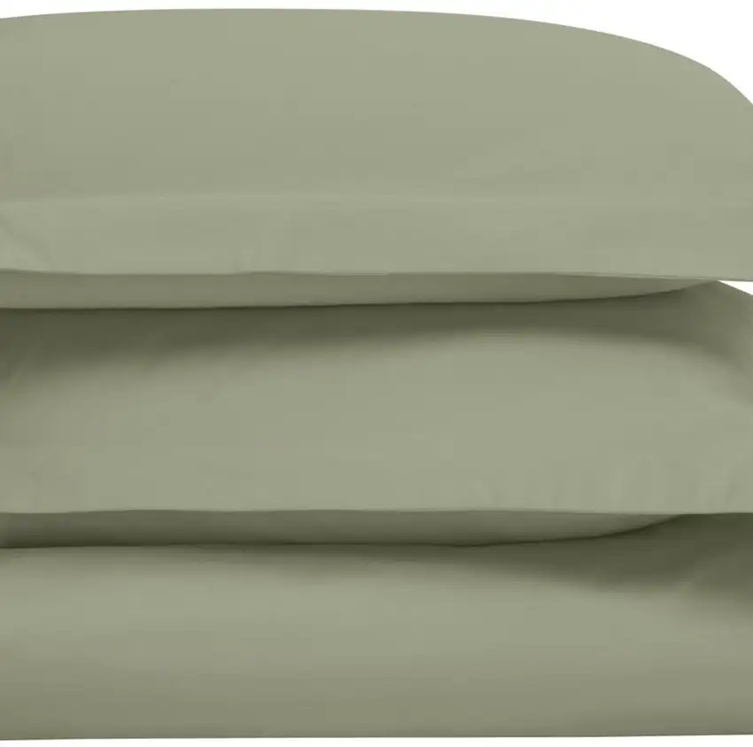 Sage King Cotton Blend Washable Duvet Cover Set Photo 1