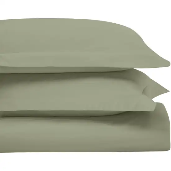 Sage King Cotton Blend Washable Duvet Cover Set Photo 2