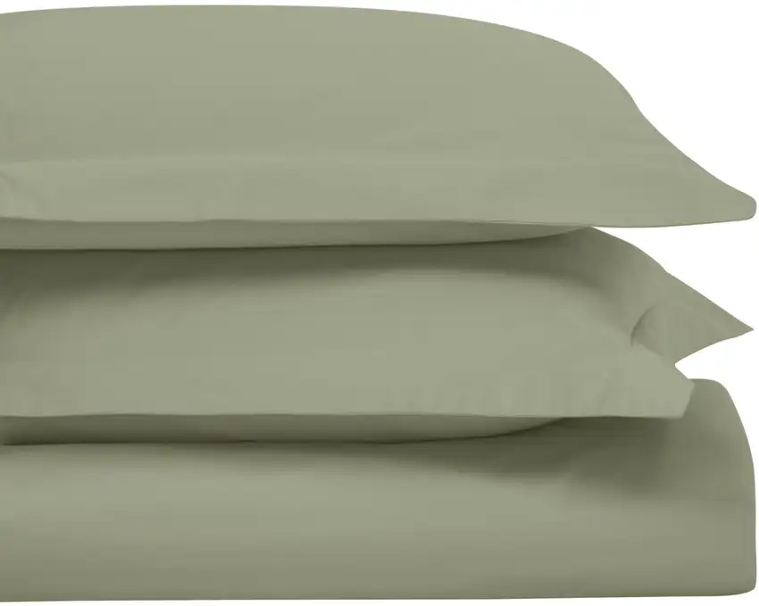 Sage King Cotton Blend Washable Duvet Cover Set Photo 2