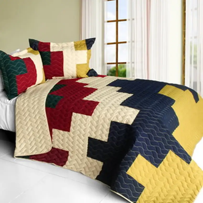 Santa Baby -  3PC Vermicelli - Quilted Patchwork Quilt Set (Full/Queen Size) Photo 2