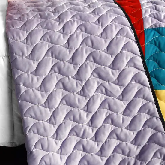 Second Space -  3PC Vermicelli - Quilted Patchwork Quilt Set (Full/Queen Size) Photo 4