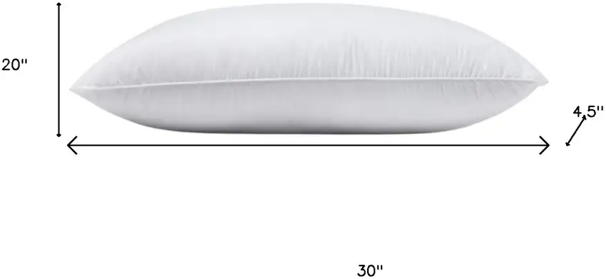 Set of Two Down Alternative Firm Queen Size Bed Pillows Photo 6