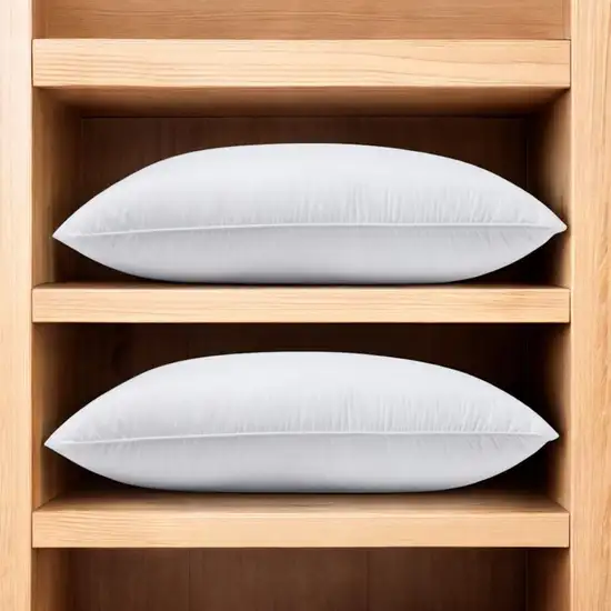 Set of Two Down Alternative Firm Queen Size Bed Pillows Photo 2