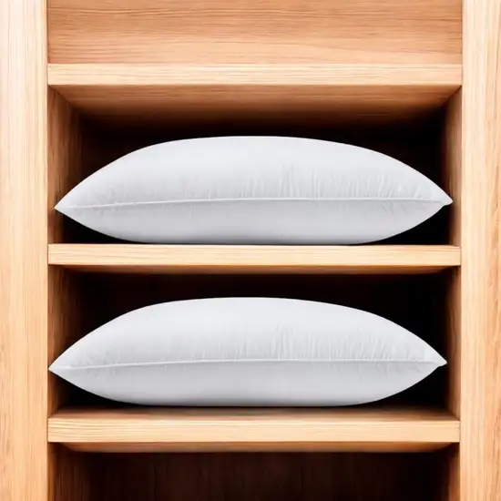 Set of Two Down Alternative Firm King Size Bed Pillows Photo 2