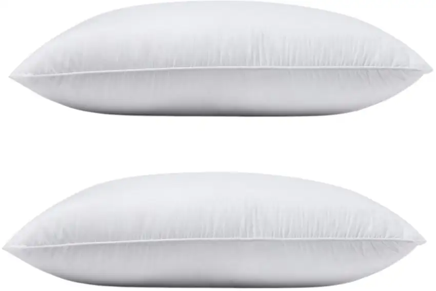 Set of Two Down Alternative Firm King Size Bed Pillows Photo 3