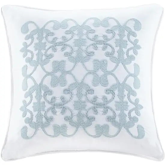 Set of Five White King Ring Stitch Polyester Sham And Comforter Photo 3