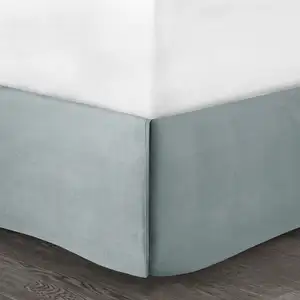 Photo of Set of Four White And Aqua King Ring Stitch Sham And Comforter