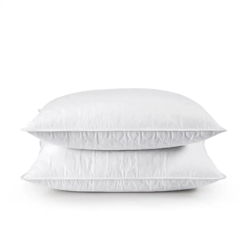 Set of 2 Machine Washable Down Feather Blend Pillow in Standard/Queen size Photo 1