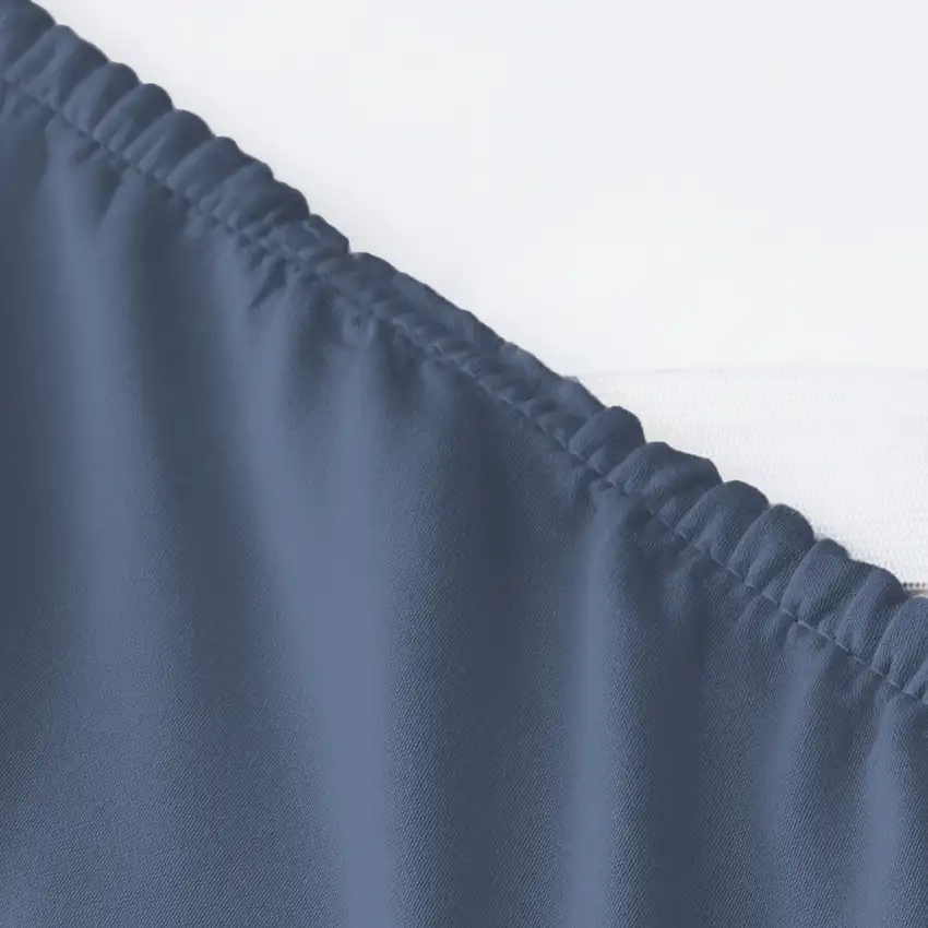 Set of Six Blue Tencel Lyocell Satin Photo 3