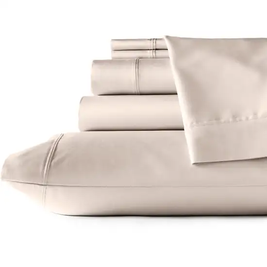 Set of Six Blush Tencel Lyocell Satin Photo 2